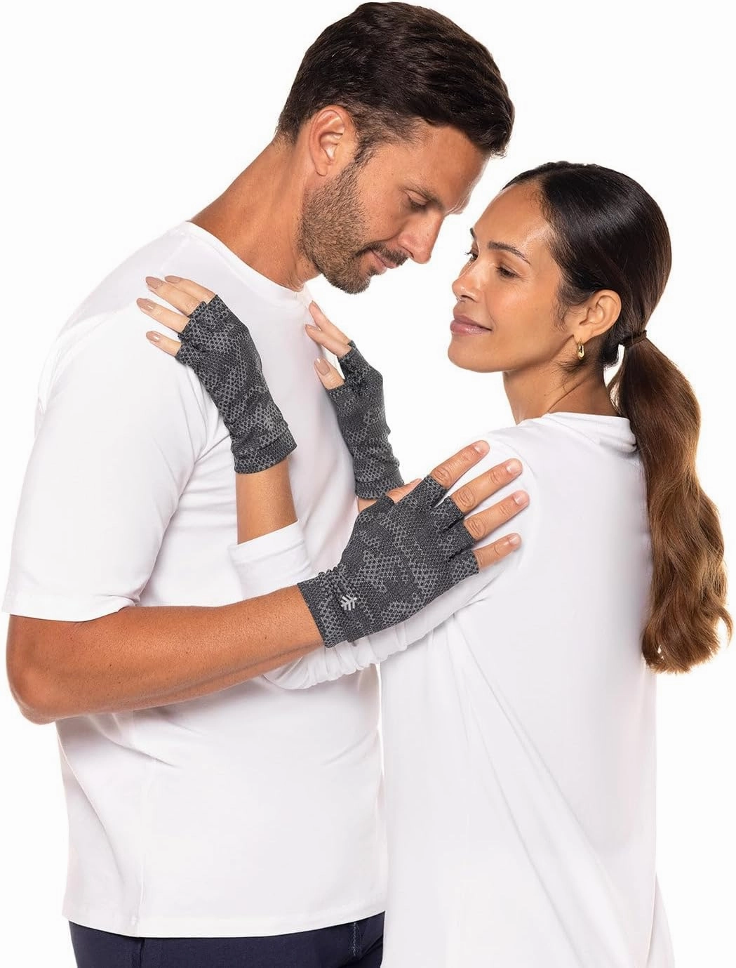 Coolibar UPF 50  Men's Women's Ouray UV Fingerless Sun Gloves - Sun Protective