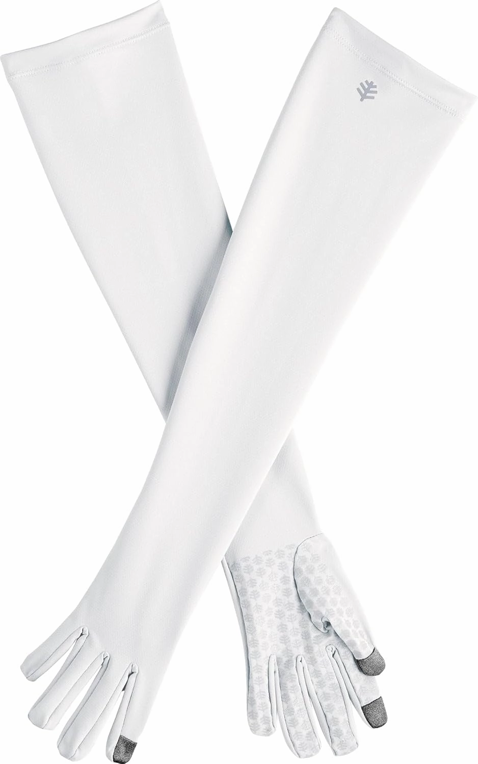 Coolibar UPF 50  Unisex Culebra UV Long Gloves, Sleek Grey, X-Small, Solid - Sun Protective