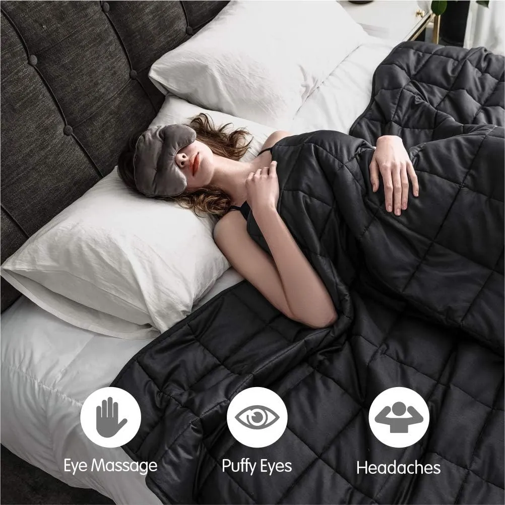 Cozynight Weighted Sleep Mask-Sleep Eye Mask for Sleeping-Eye Cover That Blocks Out Light to Help Relaxation and Night Sleep-Comfortable Blackout Sleeping Mask 0.8 lbs