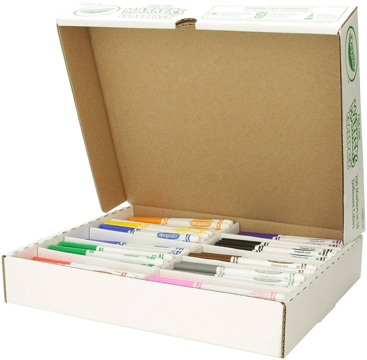 Crayola Fine Line Markers Classpack - 10 Colors (200 Pack)