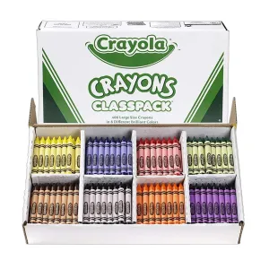Crayola Large Size Crayons Classpack - 8 Colors (400 Pack)