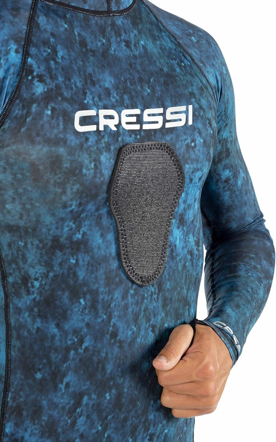 Cressi Camouflage Rash Guard for Scuba Diving Videomakers and Spearfishing - Crew-Neck- get the Hunter equipment