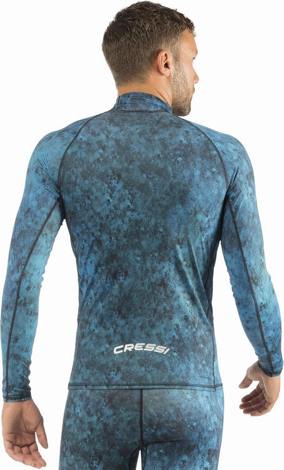 Cressi Camouflage Rash Guard for Scuba Diving Videomakers and Spearfishing - Crew-Neck- get the Hunter equipment
