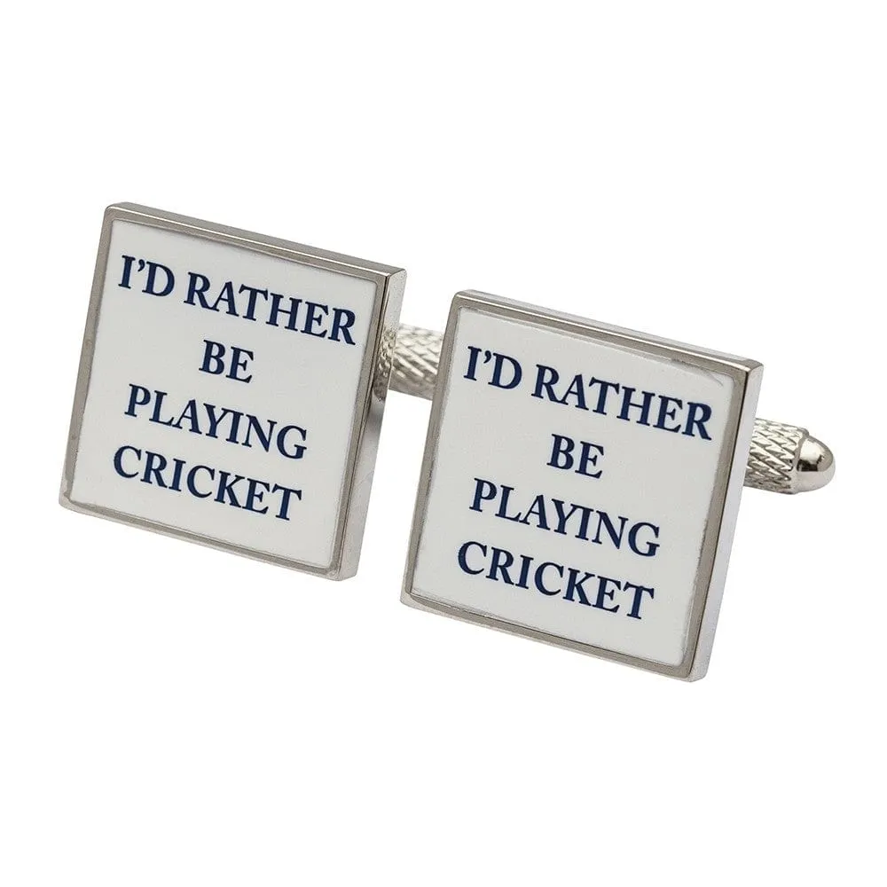 Cricket Cufflinks 3 Pairs Gift Set