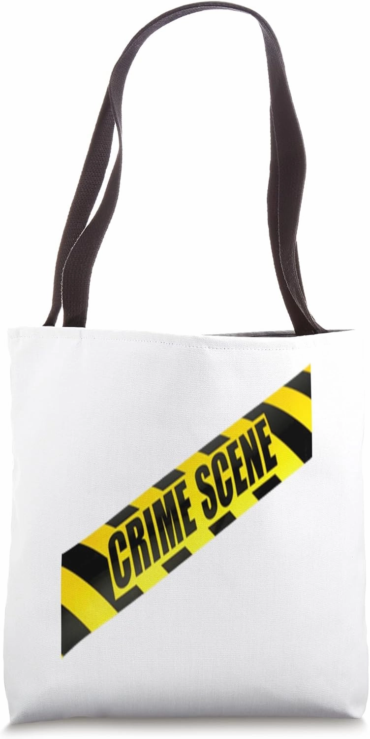 Crime Scene Forensic Tape Police Science Investigator Tote Bag