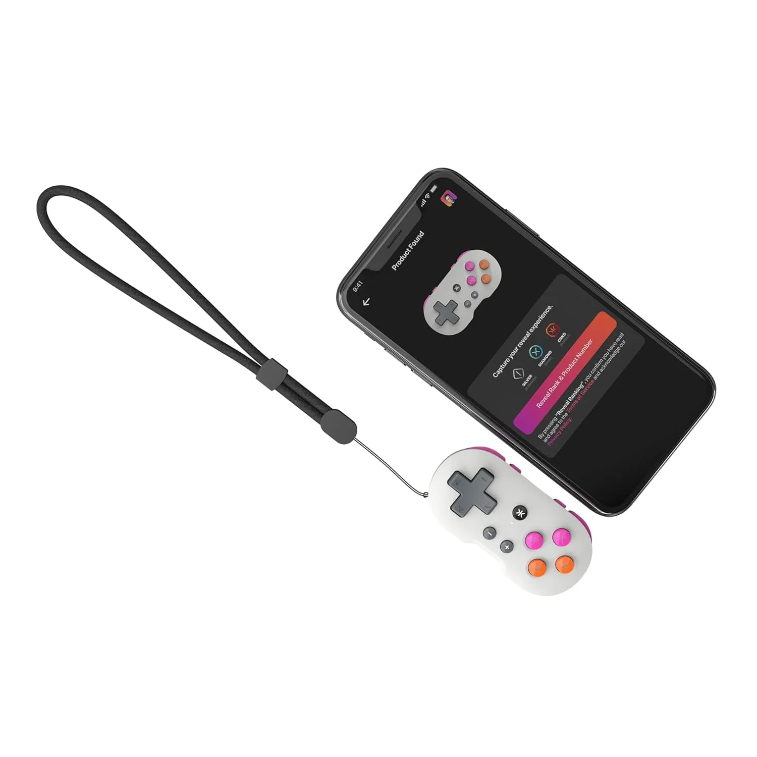 CRKD ATOM - Collectible Keychain Controller for Nintendo Switch, PC, Mac, Mobile and Smart TV (CRKD Grey)