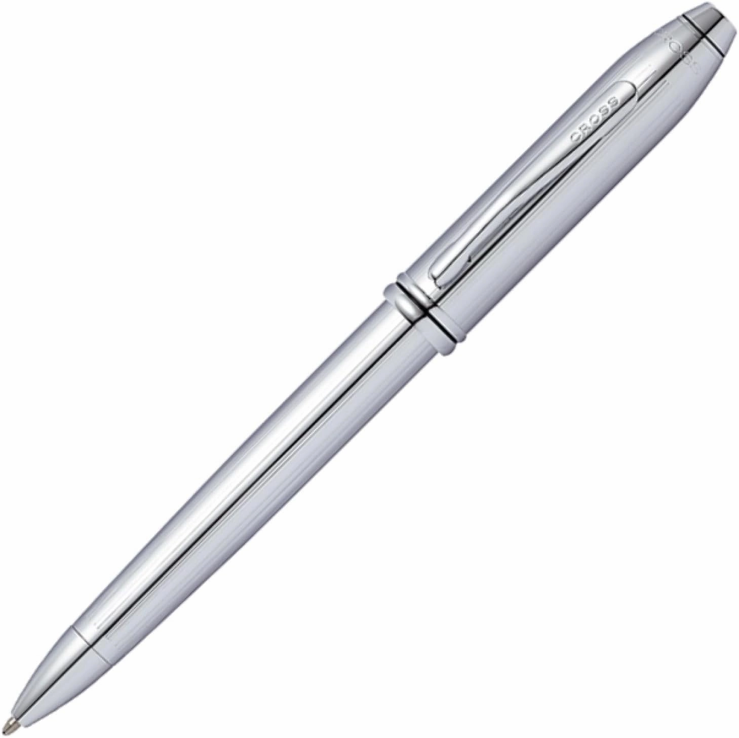 Cross Townsend Refillable Ballpoint Pen Presented in a Luxury Gift Box - Medium Point, Black Ink, Lustrous Chrome