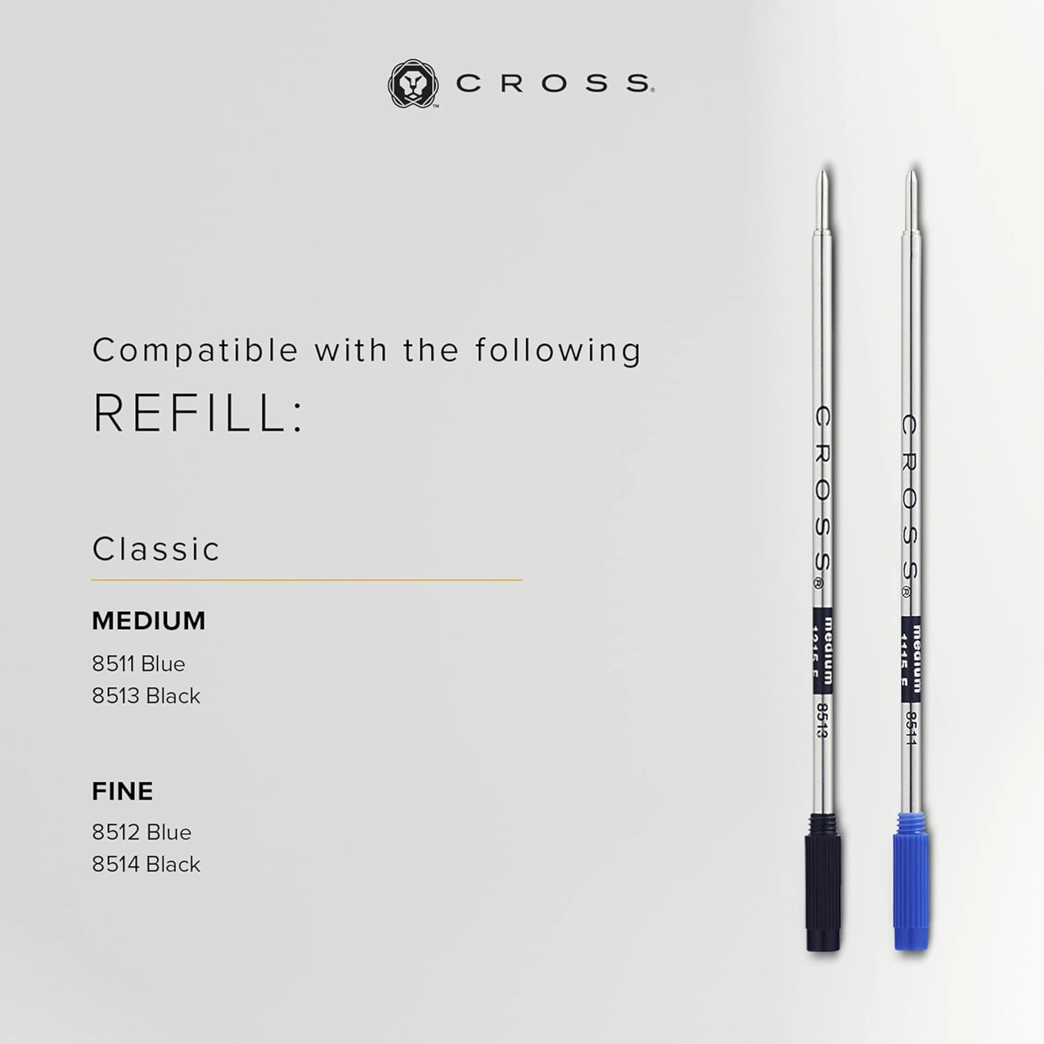 Cross Townsend Refillable Ballpoint Pen Presented in a Luxury Gift Box - Medium Point, Black Ink, Lustrous Chrome
