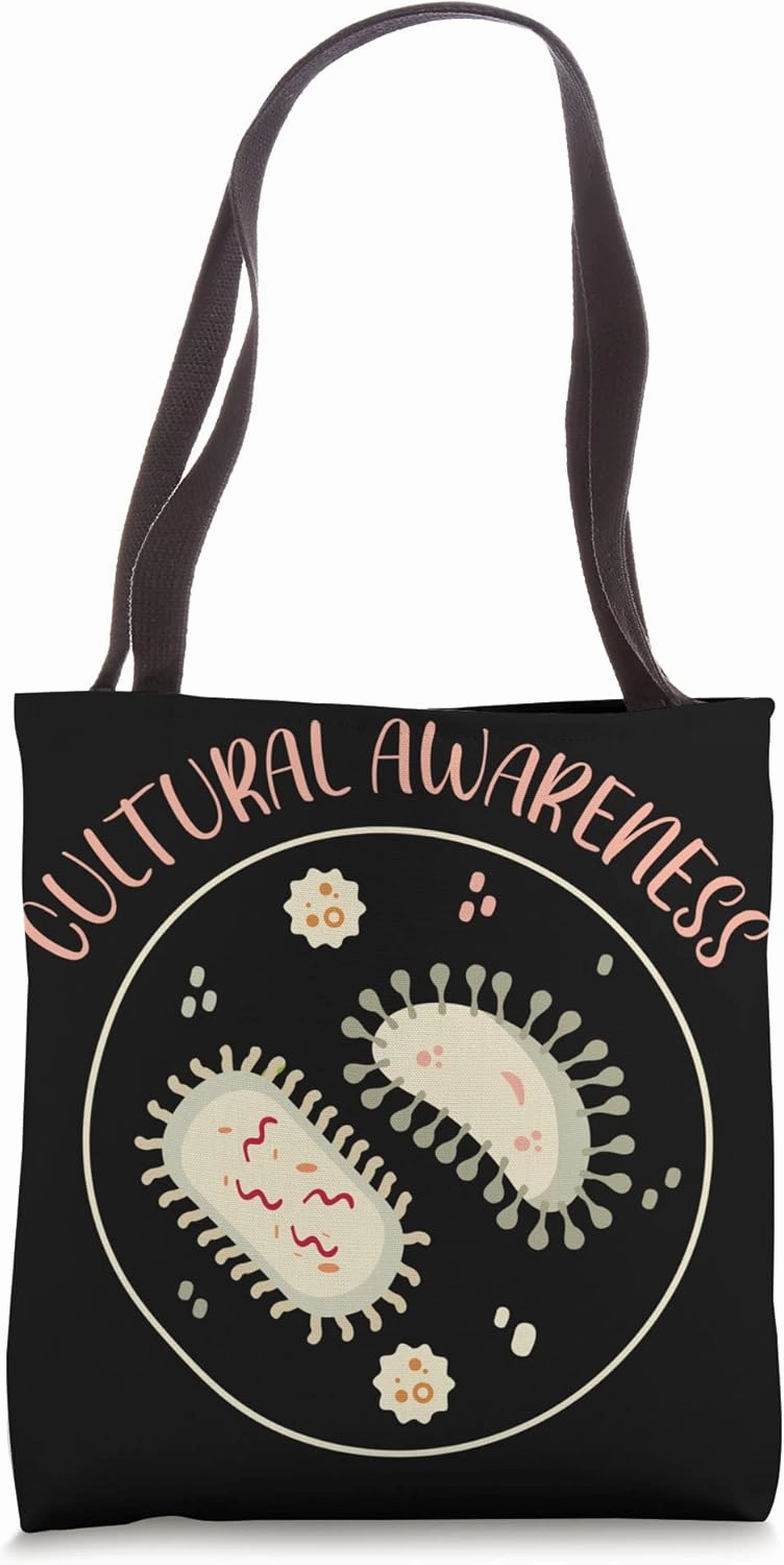 Cultural Awareness Microorganism Science Lover Microbiology Tote Bag