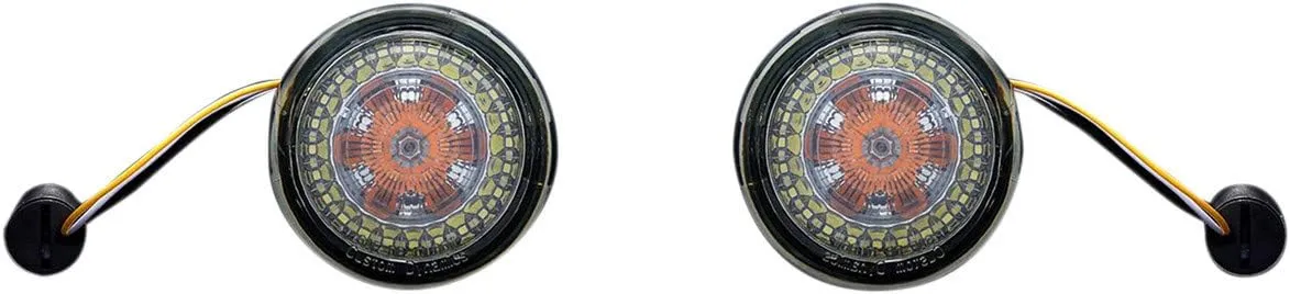 Custom Dynamics ProBEAM Amber/White Dynamic Ringz with Smoke Lens PB-AW-1157