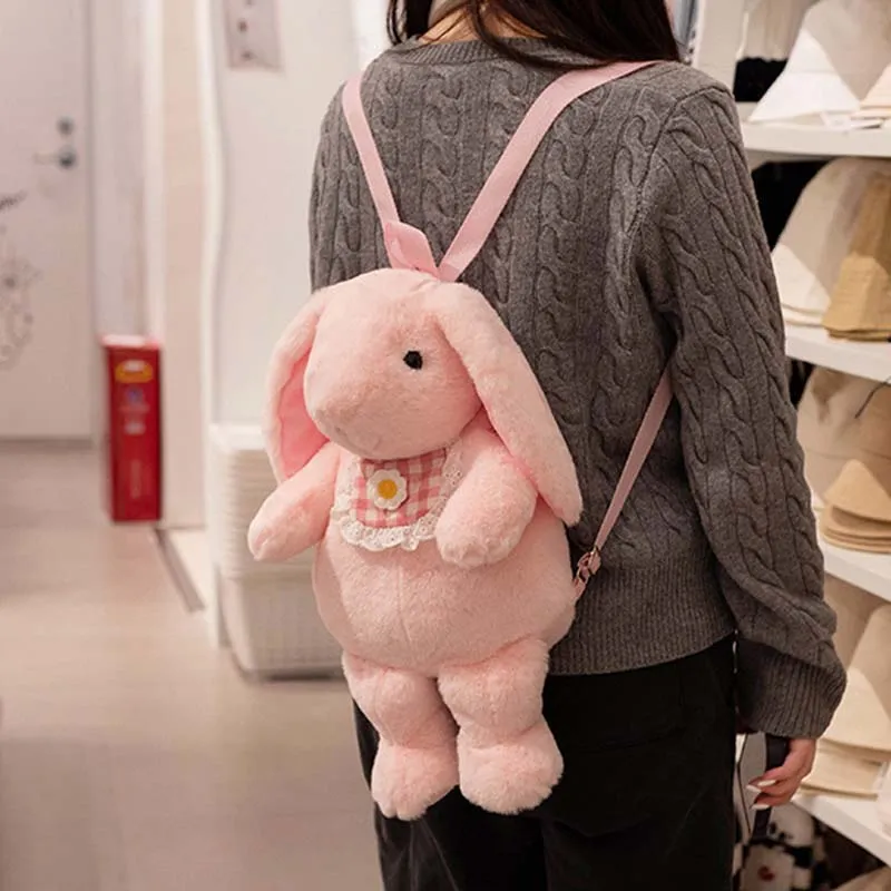 Cute Bunny Backpack Plush Bag