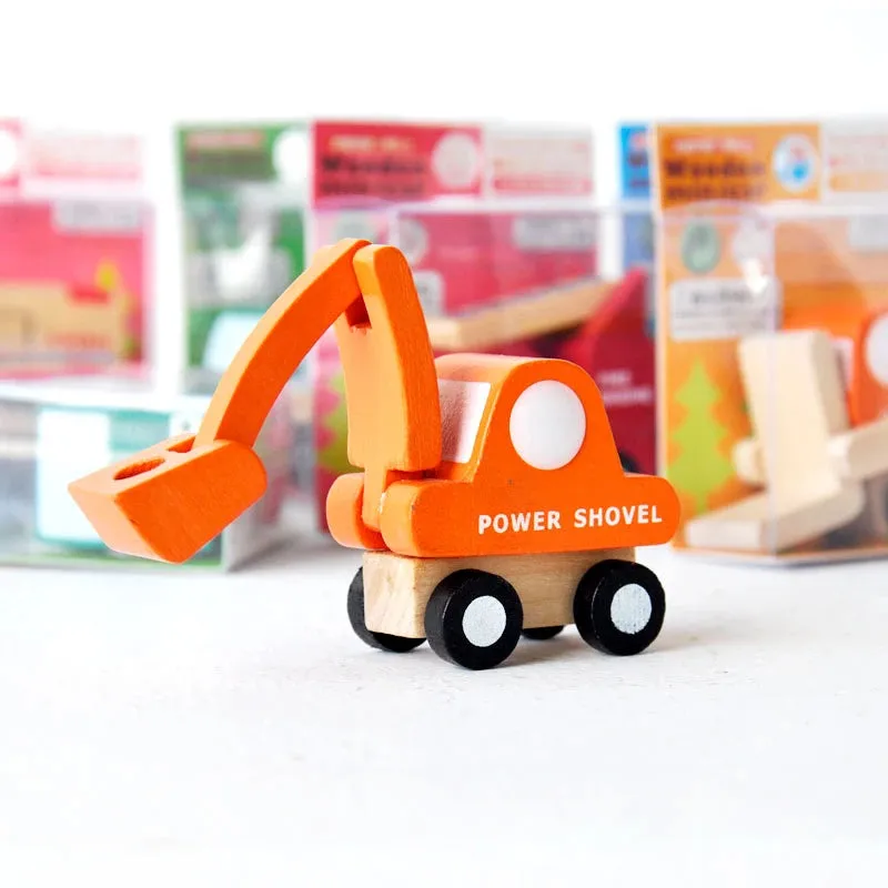 Cute Mini Wooden Car Toys For Kids