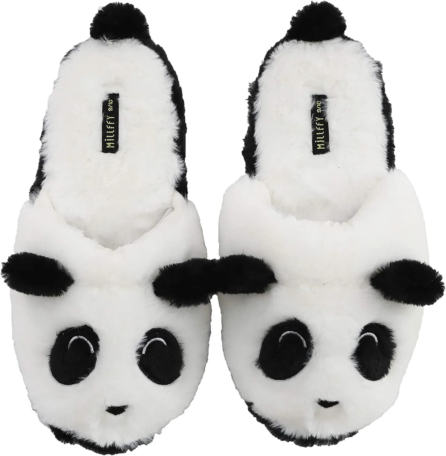 Cute Rainbow Llama Plush Slippers | Alpaca Plush Home Shoes | Fluffy Girls Slippers