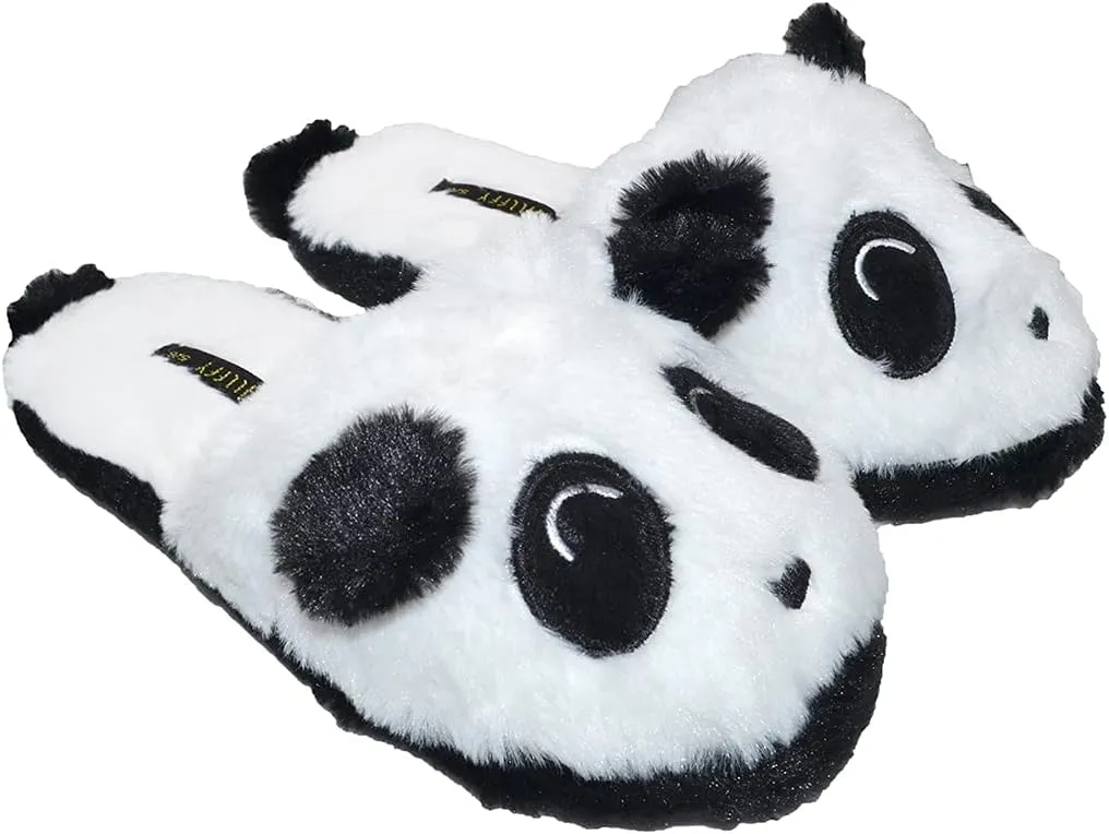 Cute Rainbow Llama Plush Slippers | Alpaca Plush Home Shoes | Fluffy Girls Slippers