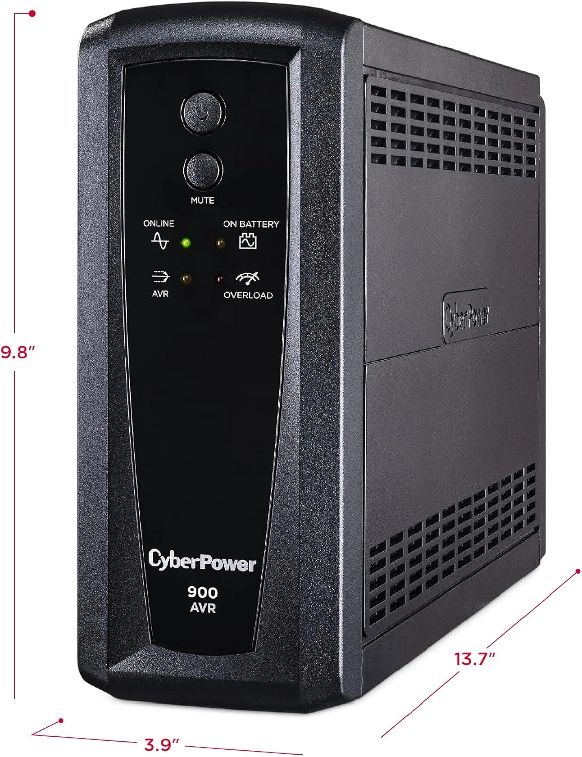 CyberPower CP900AVR AVR UPS System, 900VA/560W, 10 Outlets, Mini-Tower