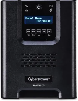 CyberPower PR1500LCD Smart App Sinewave UPS System, 1500VA/1500W, 8 Outlets, AVR, Mini-Tower