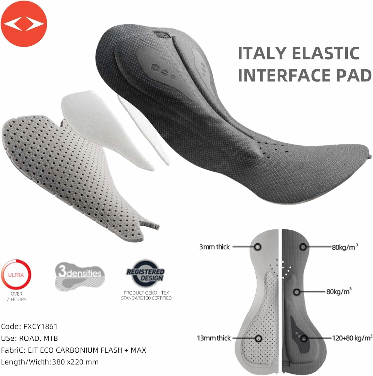 Cycling Bib Shorts for Men - Road Bike Bicycle Breathable Padded Riding Tights