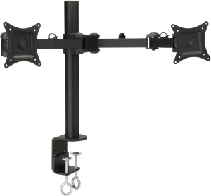 Dayton Audio Shadow Mount DESKARM-D Articulating Desktop Dual LCD Monitor Mount 13"-27"