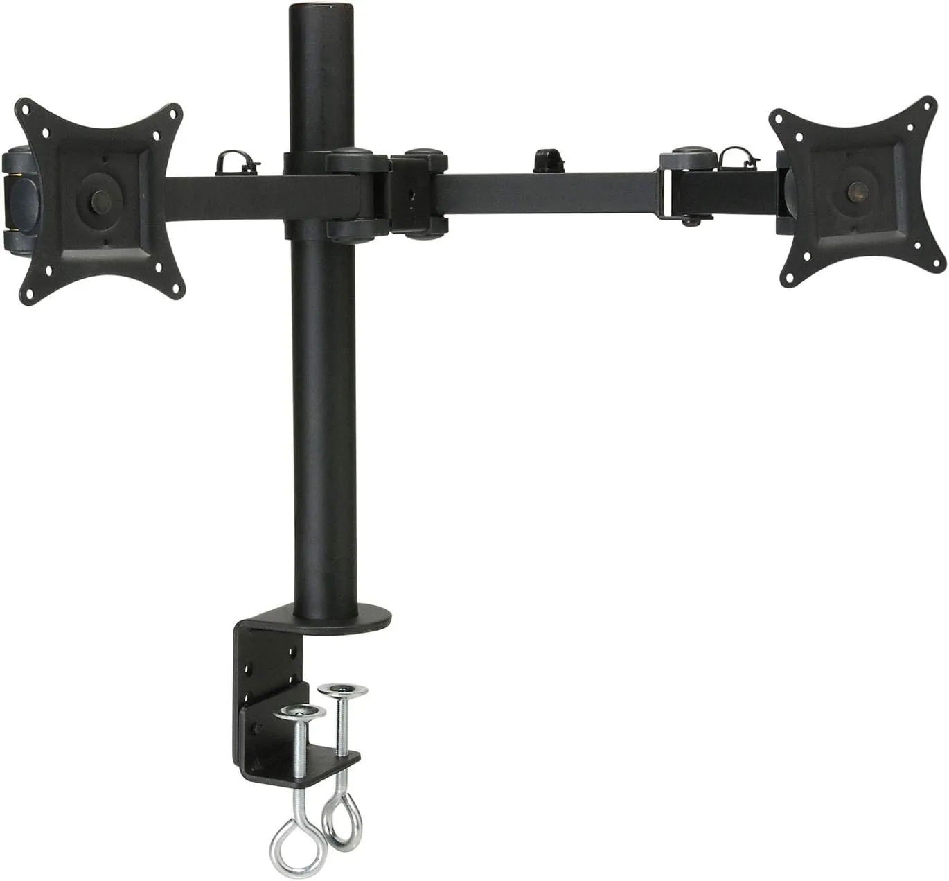 Dayton Audio Shadow Mount DESKARM-D Articulating Desktop Dual LCD Monitor Mount 13"-27"