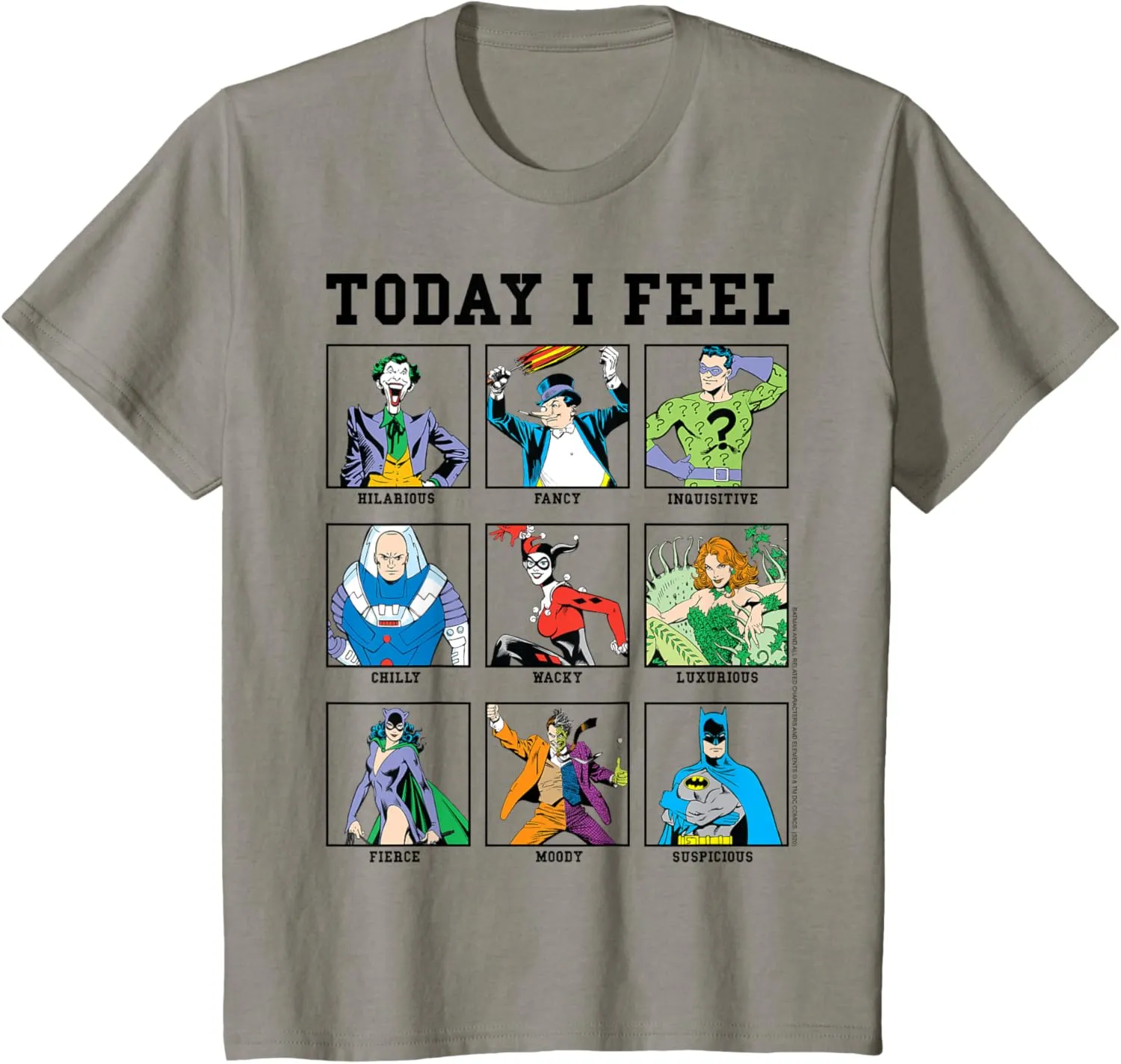 DC Comics Batman Villains Today I Feel Emotional Box Up T-Shirt