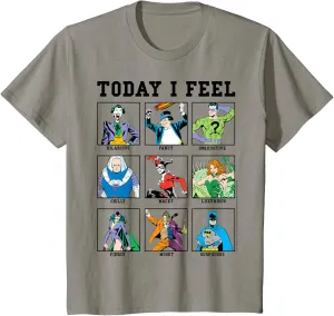 DC Comics Batman Villains Today I Feel Emotional Box Up T-Shirt