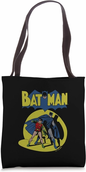 DC Comics Batman Vintage Batman & Robin Spotlight Comic Tote Bag