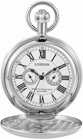 Dentily Vintage Copper Train London Design Hand Winding Mechanical Pocket Watch Mens Watches