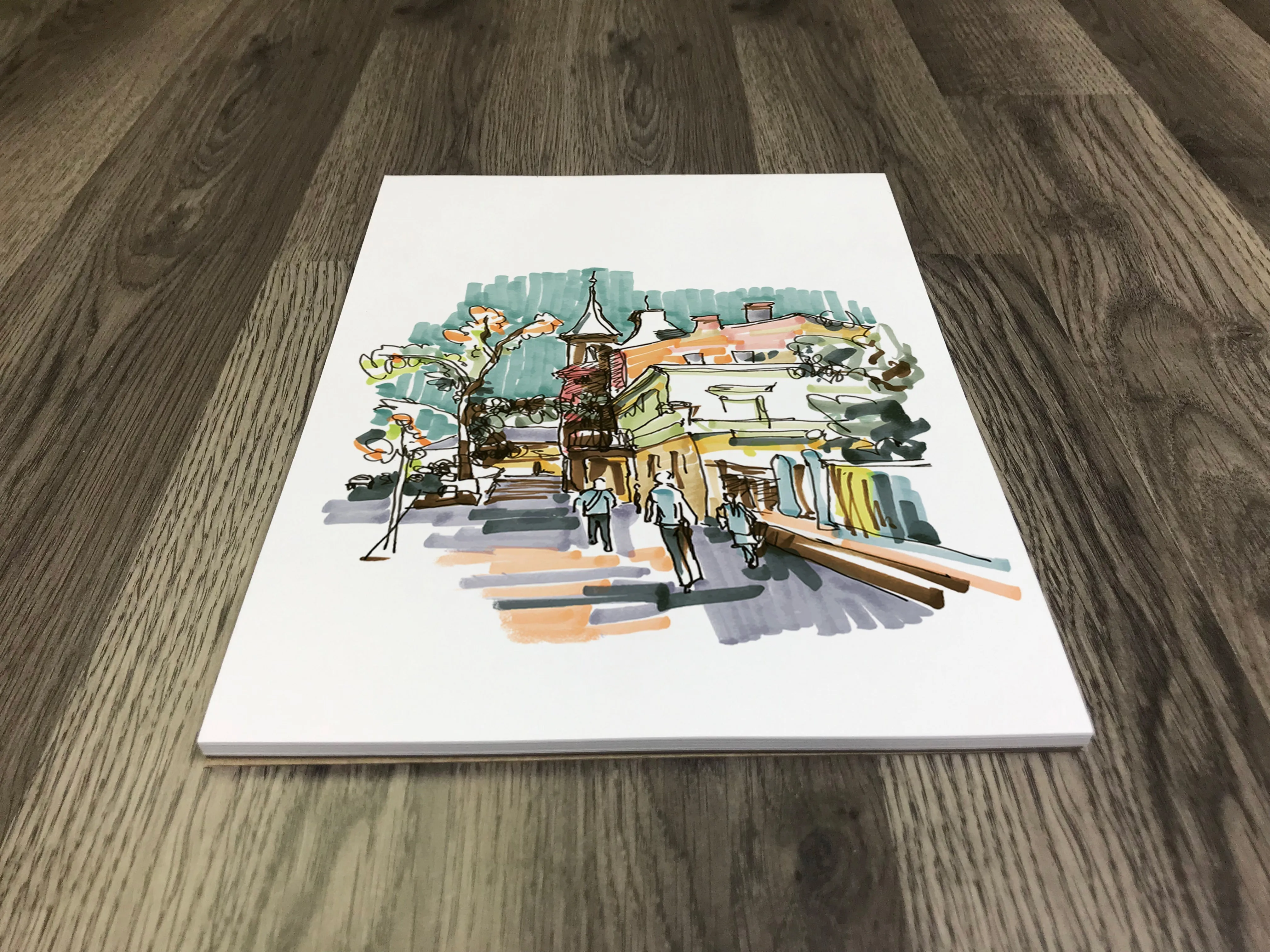 Design Ideation SKETCH PAD : Removable Sheet. Multi-Media. (11" x 17") PAD-2550-TS