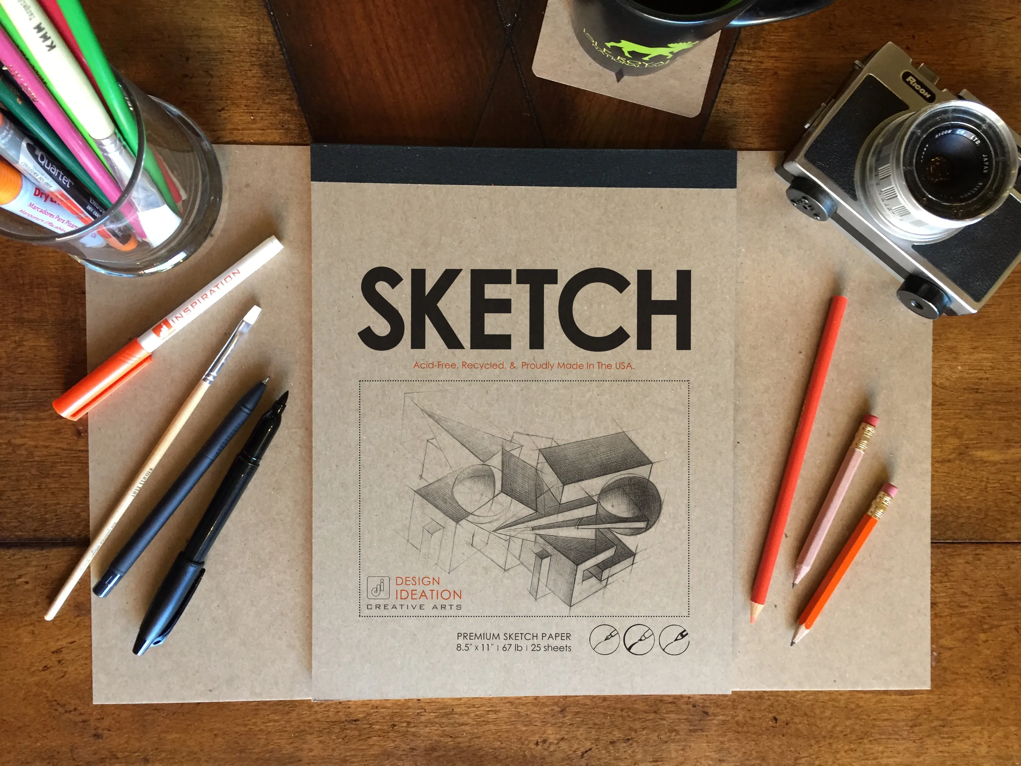 Design Ideation SKETCH PAD : Removable Sheet. Multi-Media. (11" x 17") PAD-2550-TS