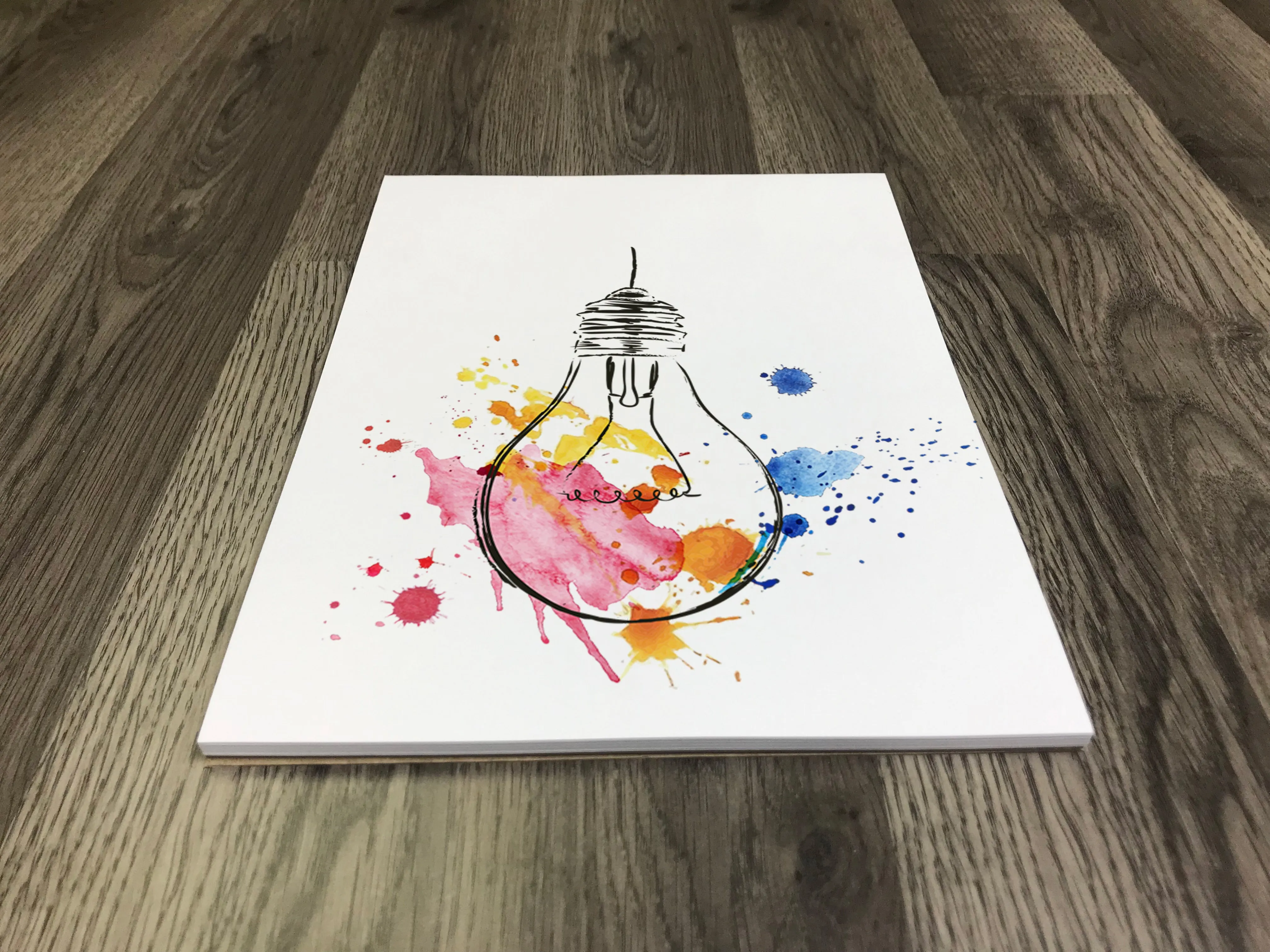 Design Ideation SKETCH PAD : Removable Sheet. Multi-Media. (8.5" x 11") PAD-2550-TS