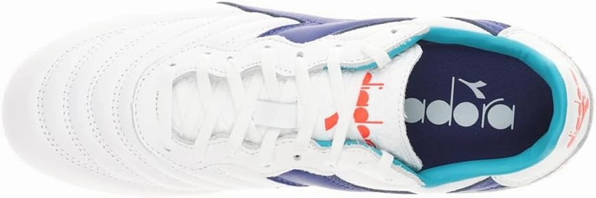 Diadora Brasil GR LT  MDPU - Premium Leather Water Resistant Soccer Cleats with Firm Ground Sole and Classic Silhouette