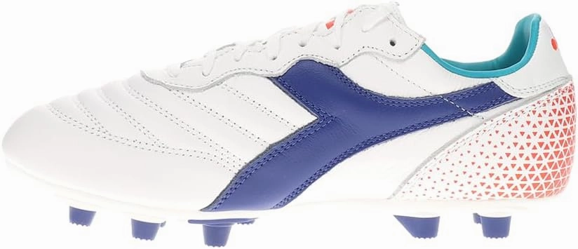 Diadora Brasil GR LT  MDPU - Premium Leather Water Resistant Soccer Cleats with Firm Ground Sole and Classic Silhouette