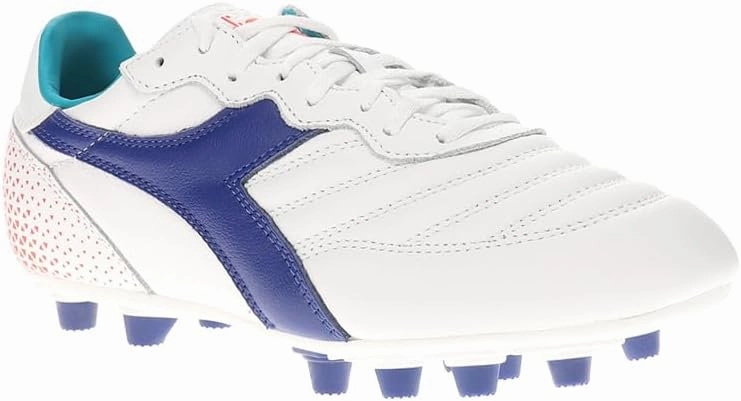 Diadora Brasil GR LT  MDPU - Premium Leather Water Resistant Soccer Cleats with Firm Ground Sole and Classic Silhouette