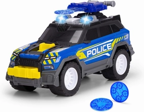 Dickie Toys - Police SUV (30 cm) - Large Police Car from 3 Years with Shooting Function and Accessories, Police Toy for Children with Light and Sound, Includes Batteries