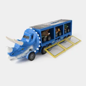Dino Carrier Friction Truck Play Set