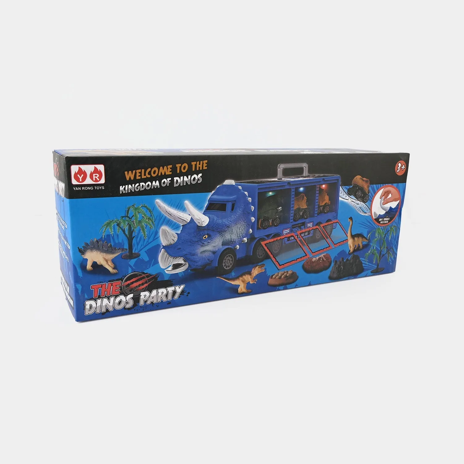 Dino Carrier Friction Truck Play Set
