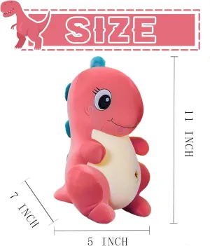 Dinosaur Plush Toys, Soft and Cuddly Dinosaur Interactive Plush Pillow Doll, Suitable for Ages 3 and Up (Red Tyrannosaurus)