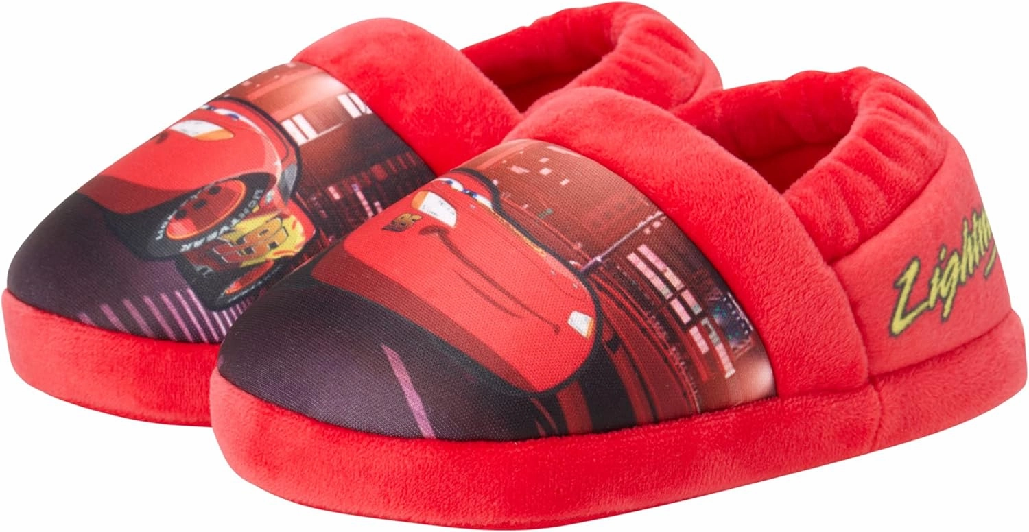 Disney Boys’ Toy Story Slippers – Buzz and Woody Fuzzy Slippers (Toddler/Kid)
