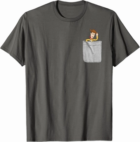 Disney Pixar Toy Story Sheriff Woody Mini Pocket Icon T-Shirt