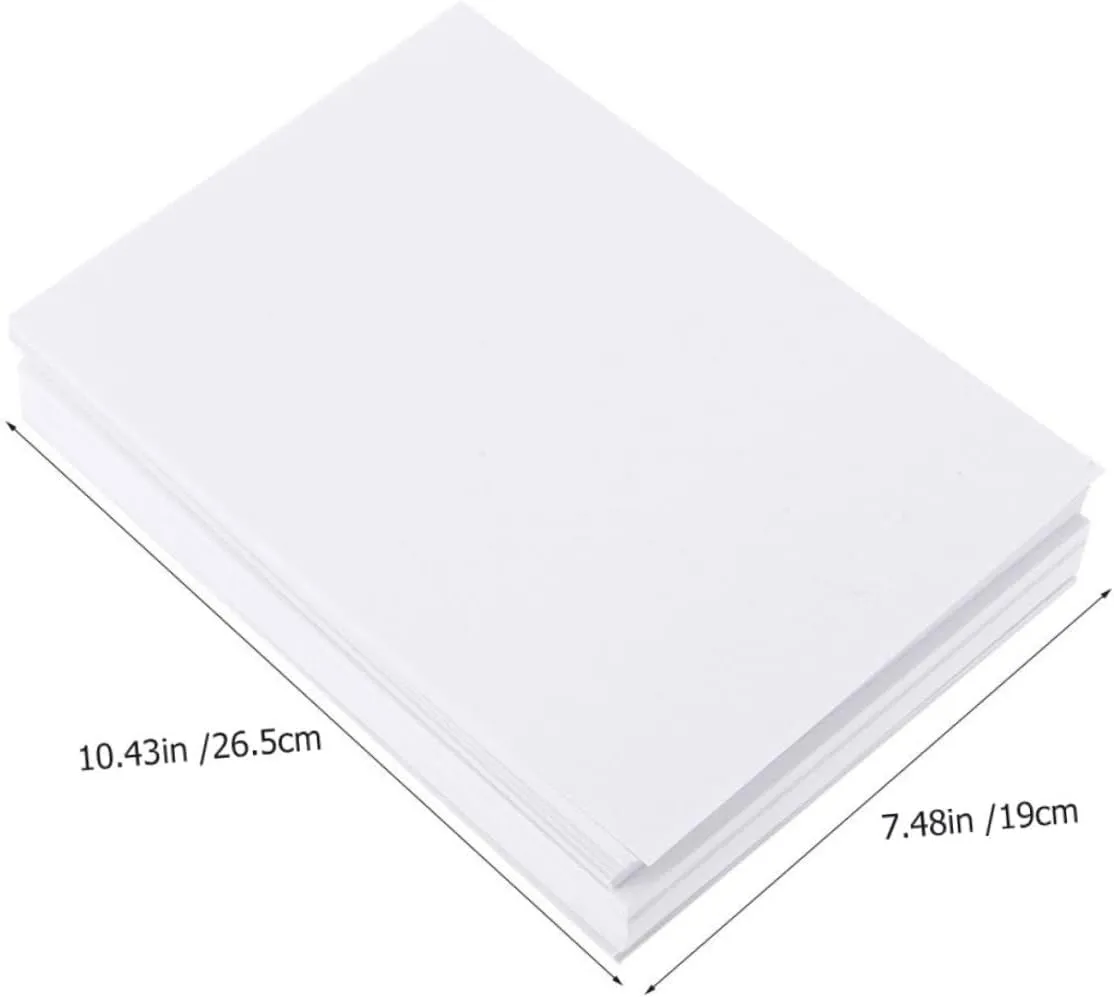 DOITOOL 100pcs Watercolor Paper for Students Durable Drawing Supplies for Sketching Painting and Arts Crafts for Home School and Professional Use
