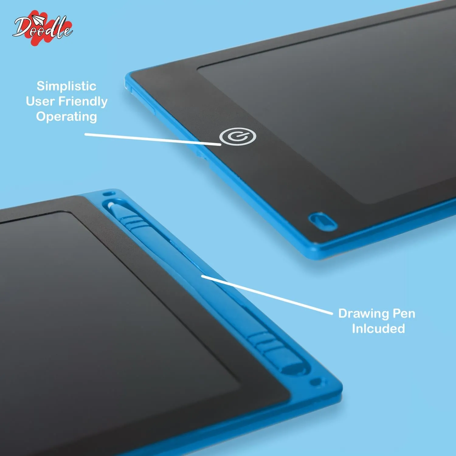 Doodle 8.5" LCD Color Screen Digital Writing & Drawing Tablet, Blue
