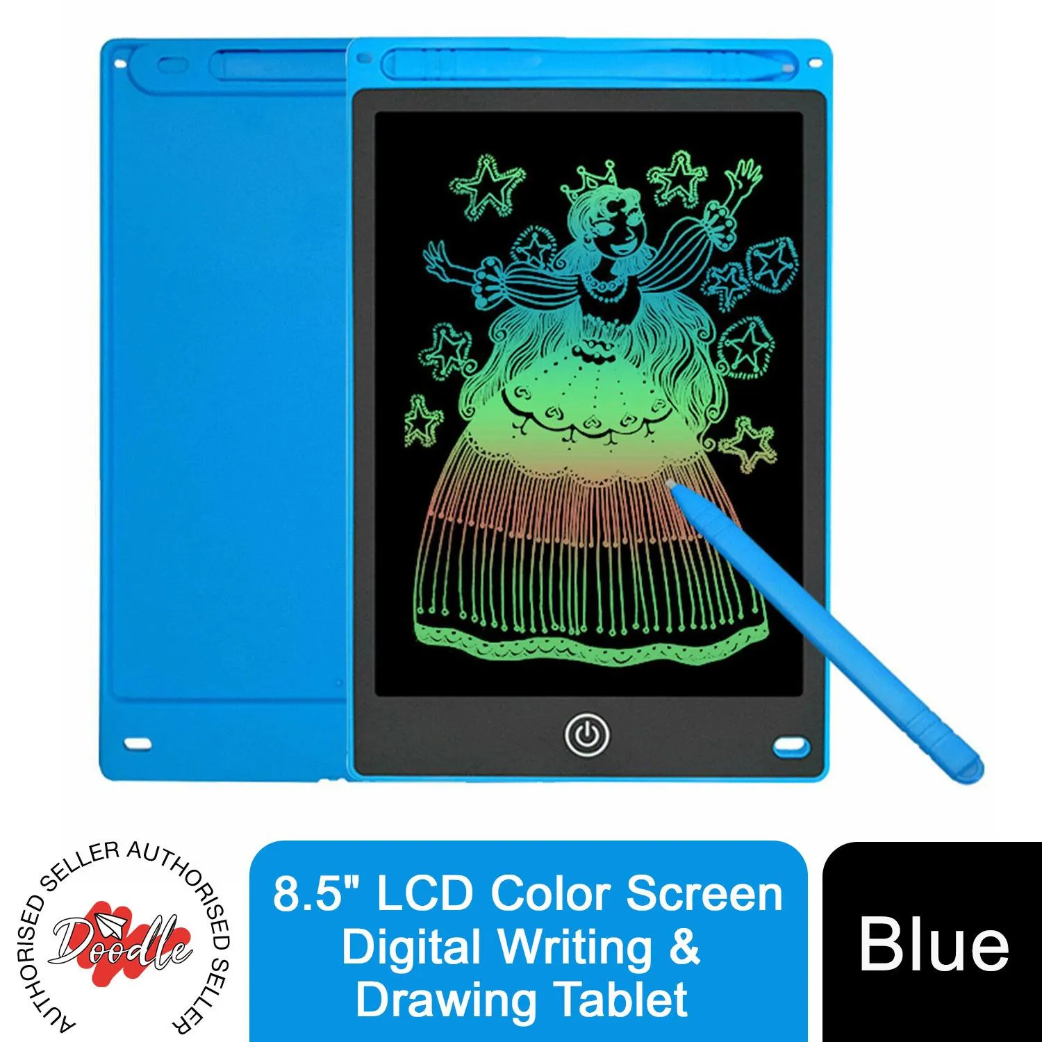 Doodle 8.5" LCD Color Screen Digital Writing & Drawing Tablet, Blue