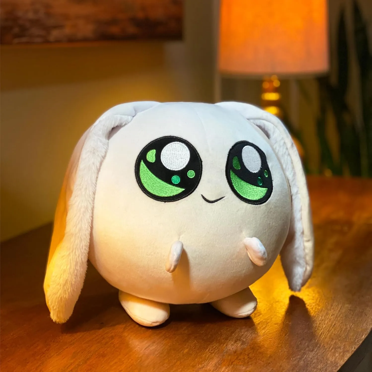 Doomlings - Lucky Plushie, 10" Squishy Bunny Rabbit Plush Toy, Stuffed Animal | Adorable Kawaii Soft Plush Pillow, Cute Plushie, Birthday Gifts for Girls and Boys
