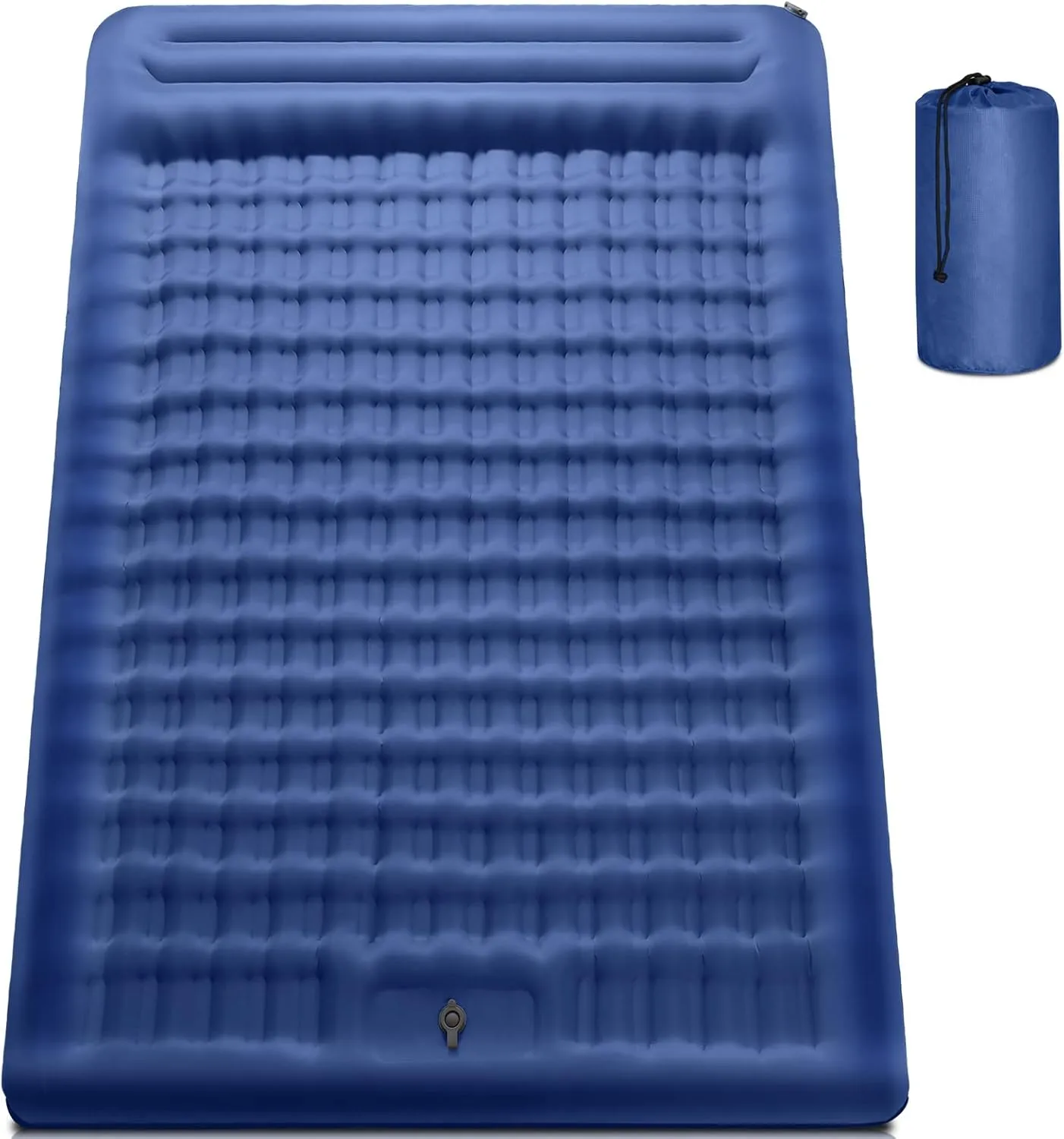 Double Sleeping Pad for Camping, 5 Inch Ultra-Thick Inflatable Camping Pad with Pillow Built-in Pump, Backpacking Camping air mattress 2 Person for Hiking Portable Camping Mat for Traveling Tent,Home