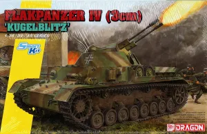 Dragon Models 1/35 Flakpanzer IV 3cm 'Kügelblitz' Smart Kit Model Building Kits