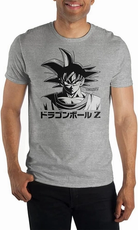 Dragon Ball Z Goku Kanji Mens Graphic Tee Shirt