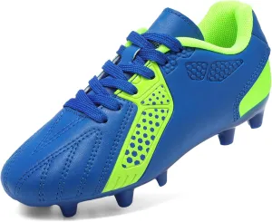 DREAM PAIRS Boys Girls Soccer Cleats Youth Firm Groud Classic Lightweight Football Shoes for Little/Big Kid