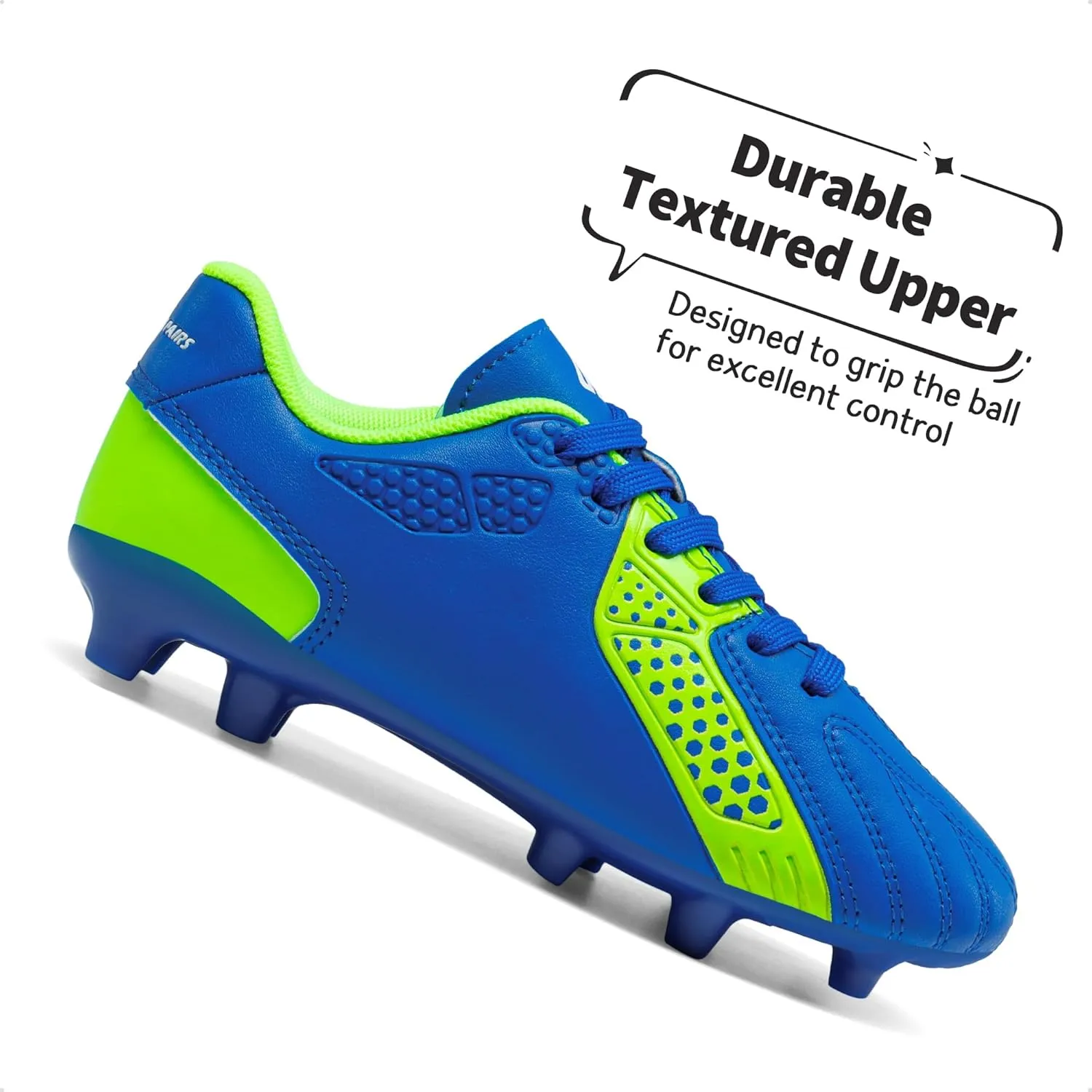 DREAM PAIRS Boys Girls Soccer Cleats Youth Firm Groud Classic Lightweight Football Shoes for Little/Big Kid