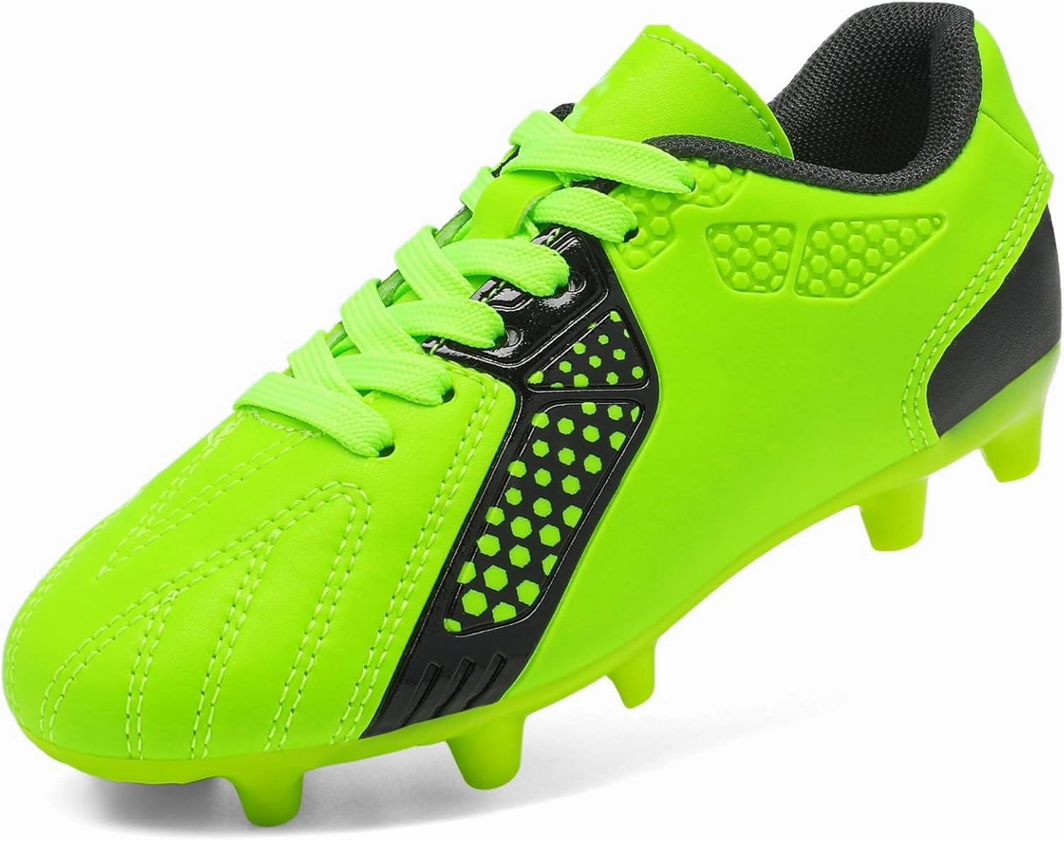 DREAM PAIRS Boys Girls Soccer Cleats Youth Firm Groud Classic Lightweight Football Shoes for Little/Big Kid