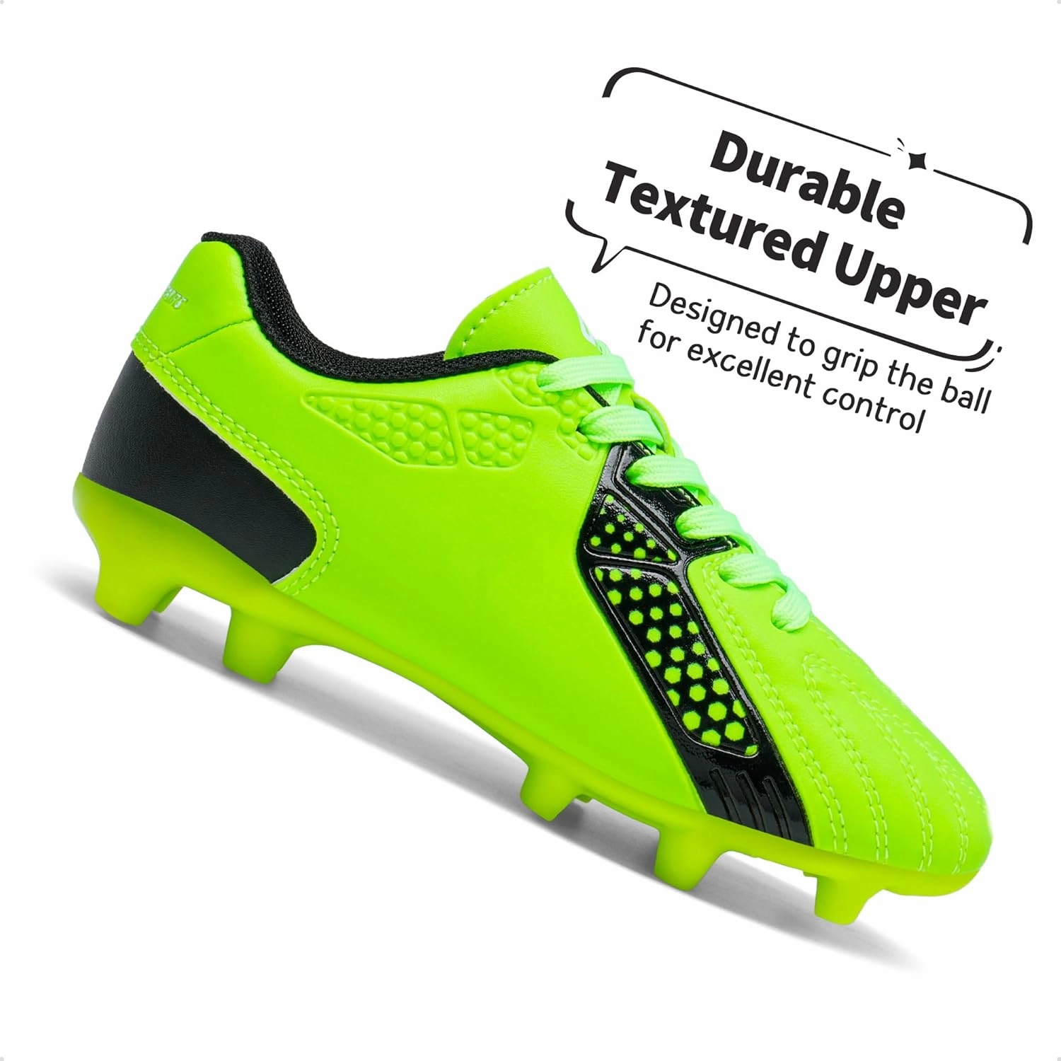 DREAM PAIRS Boys Girls Soccer Cleats Youth Firm Groud Classic Lightweight Football Shoes for Little/Big Kid